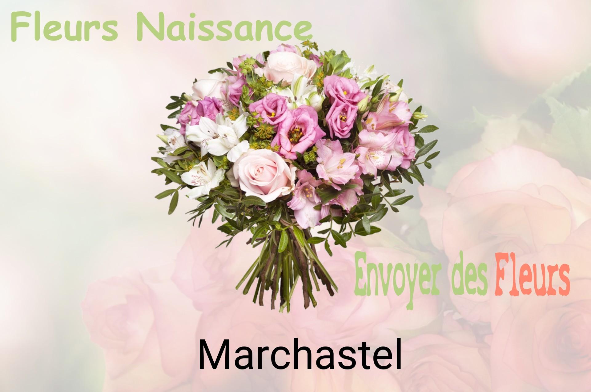 Bouquet de fleurs de naissance livré à Marchastel